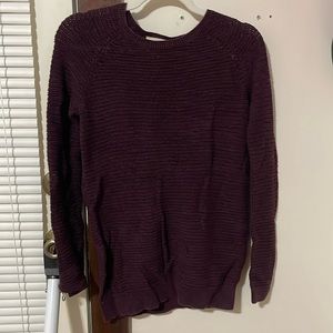 Loft Burgundy Sweater Small Petite GUC